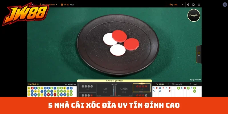 5 nhà cái xóc đĩa uy tín đỉnh cao